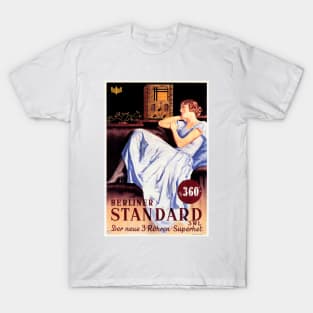 Berliner Standard Radio Advertisement Retro Woman Pin Up Austrian Vintage T-Shirt